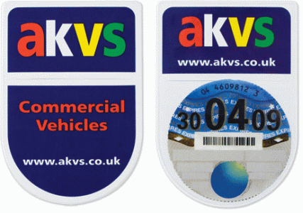 mini shield tax disc holder